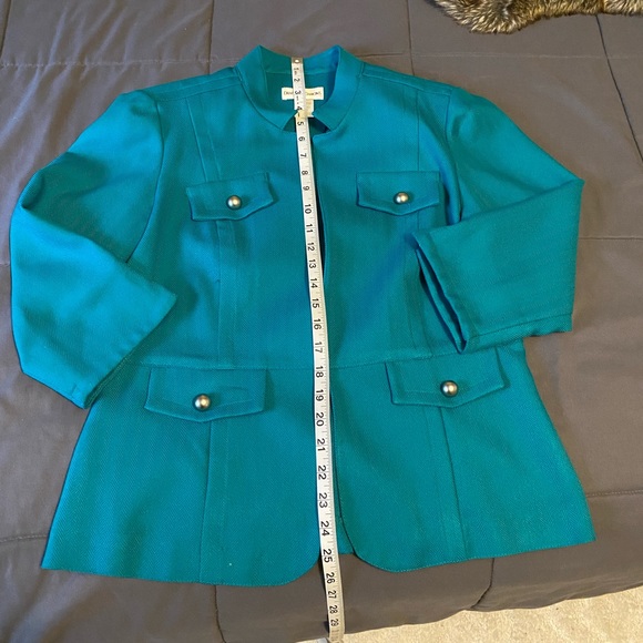 •DRAPER’S & DAMON’S• Size 10 • Teal Blazer - Picture 7 of 9